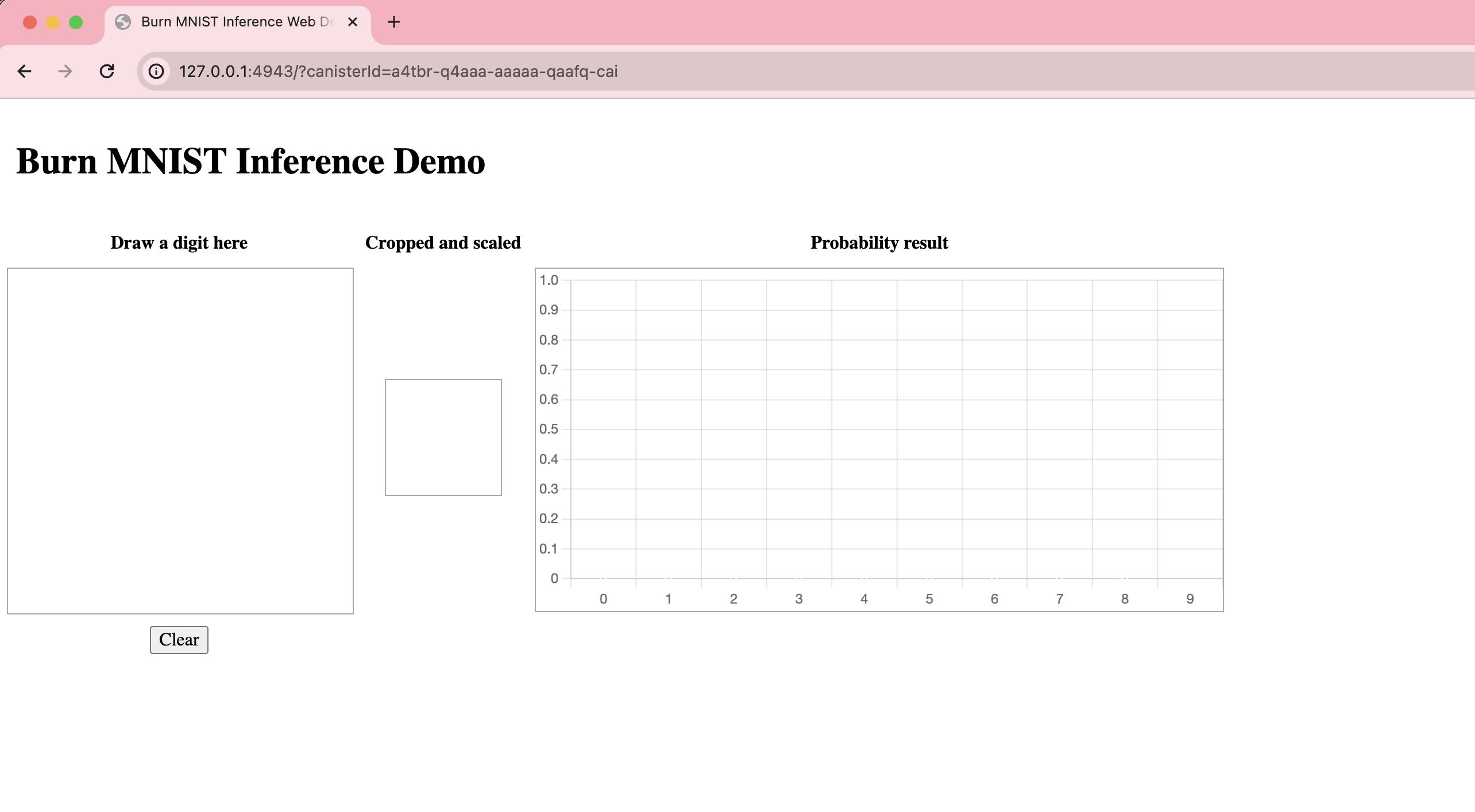 MNIST frontend UI